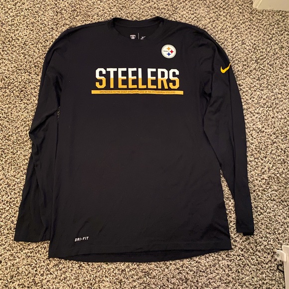steelers dri fit shirt long sleeve